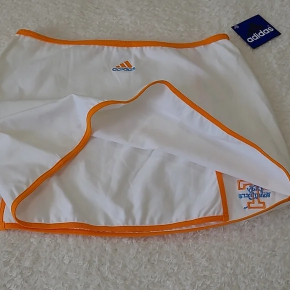 RARE Vintage Tennessee Lady Vols NEW Adidas UT Tennis Skirt Orange White Logo XL - Picture 4 of 13